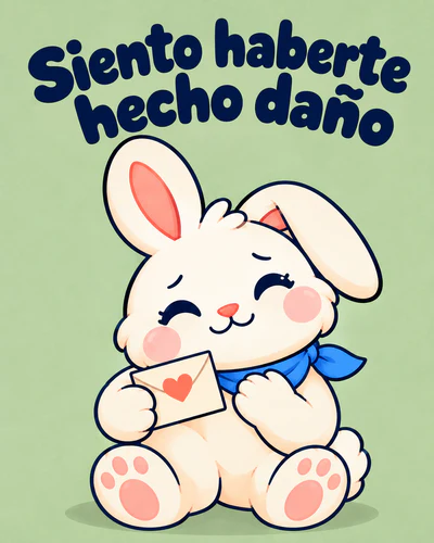 Siento haberte hecho daño