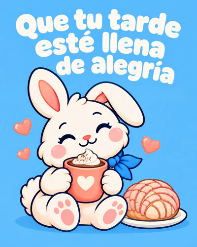 Que tu tarde esté llena de alegría