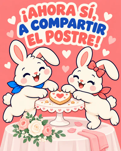 ¡AHORA SÍ, A COMPARTIR EL POSTRE!