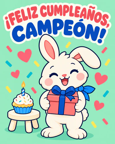 ¡FELIZ CUMPLEAÑOS, CAMPEÓN!