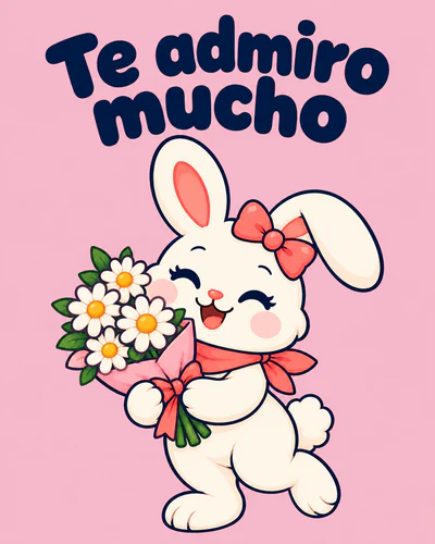 Te admiro mucho