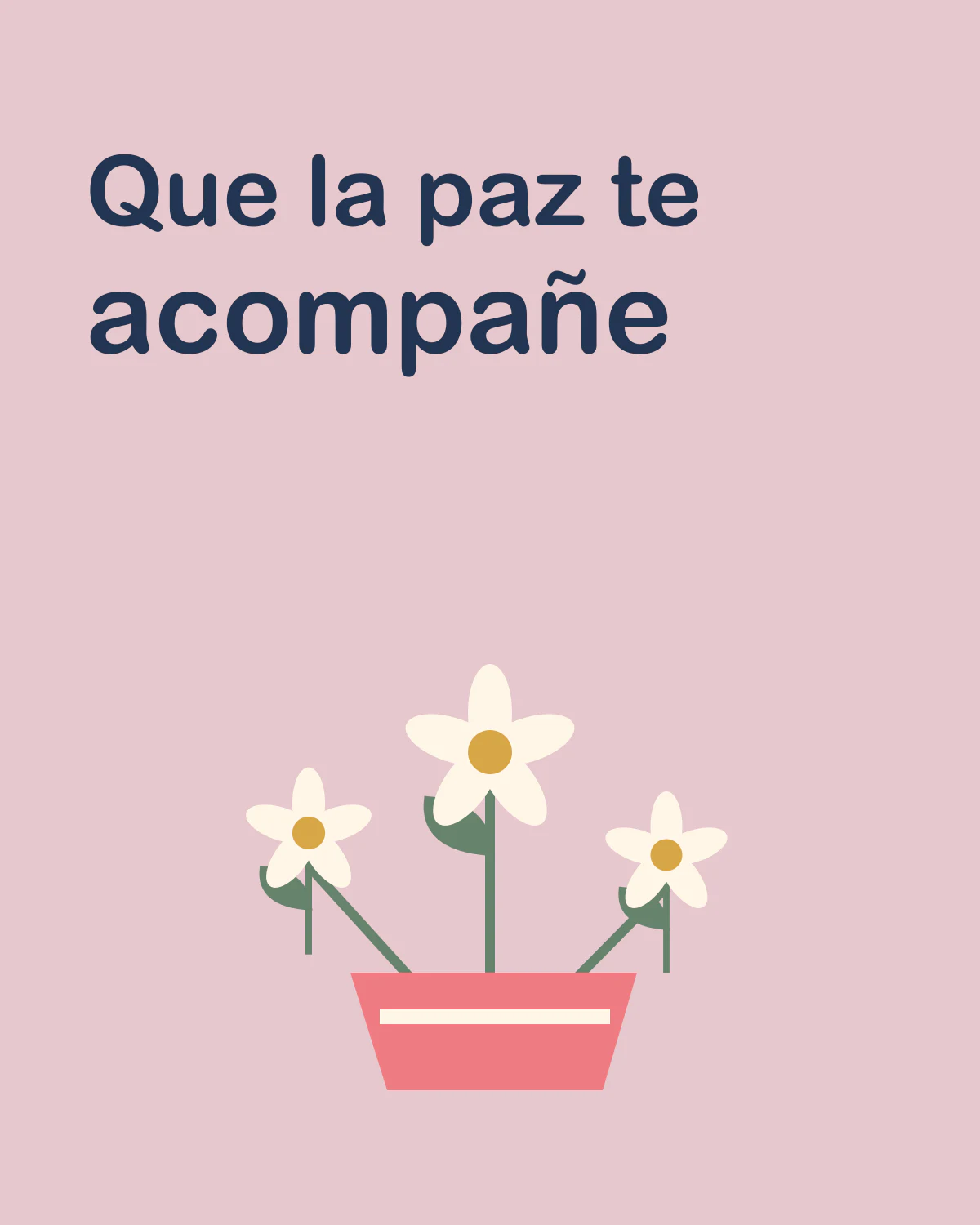 Que la paz te acompañe