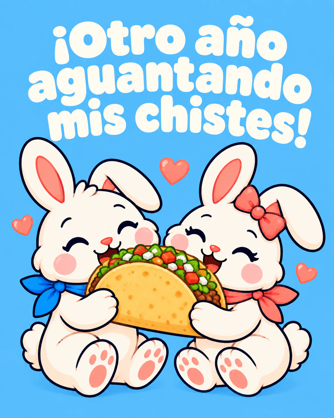 ¡Otro año aguantando mis chistes!