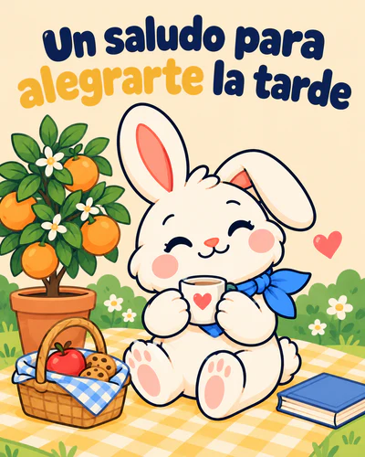 Un saludo para alegrarte la tarde