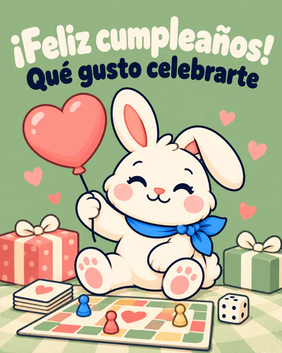 ¡Feliz cumpleaños! Qué gusto celebrarte