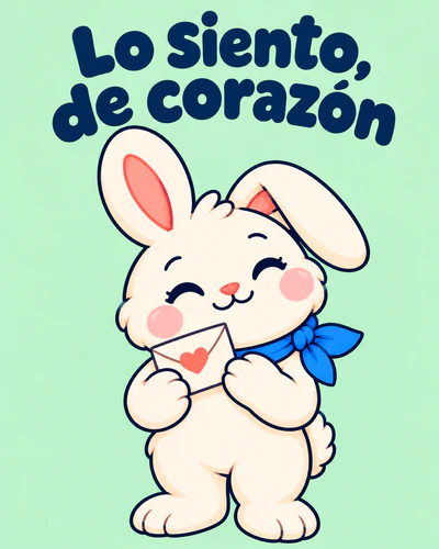 Lo siento, de corazón