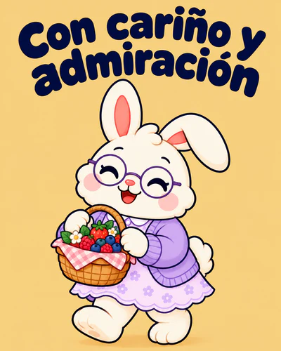 Con cariño y admiración