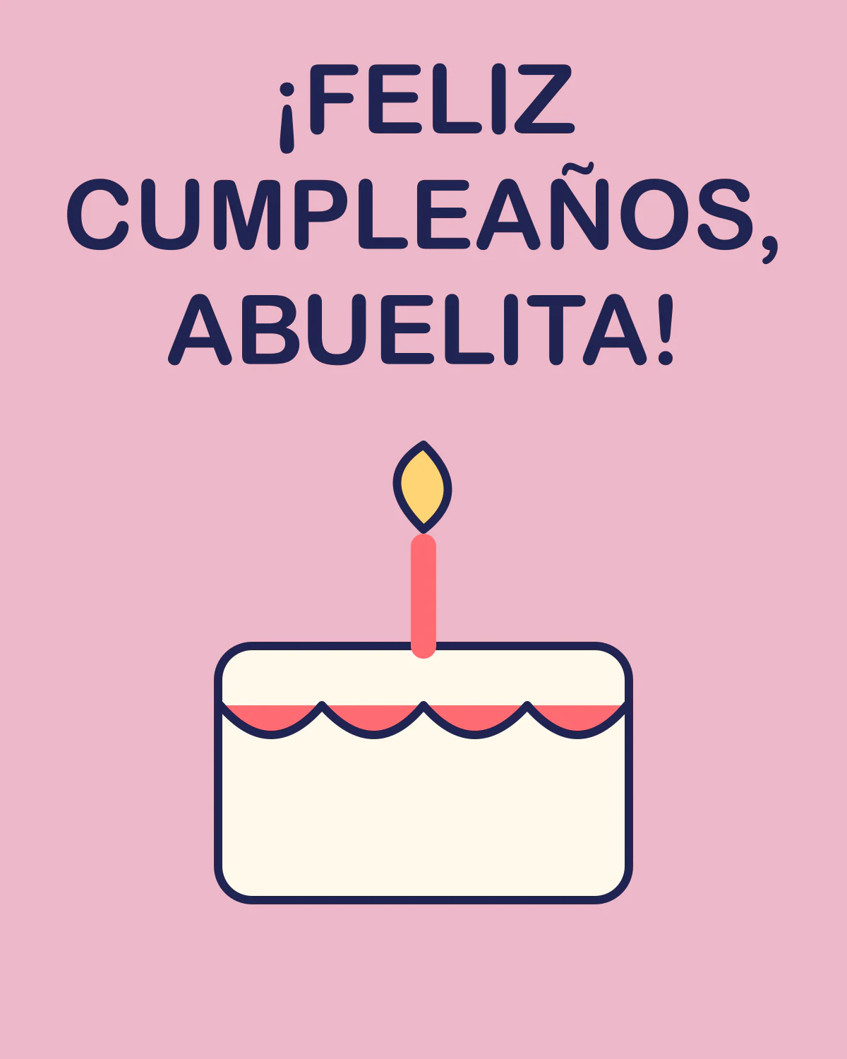 ¡Feliz cumpleaños, abuelita!