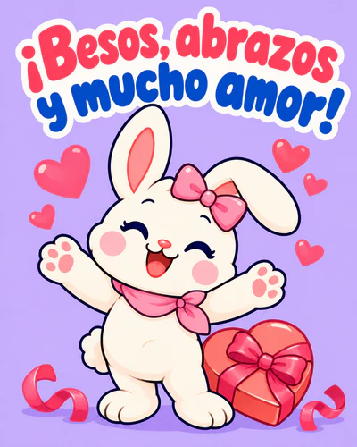 ¡Besos, abrazos y mucho amor!