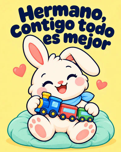 Hermano, contigo todo es mejor