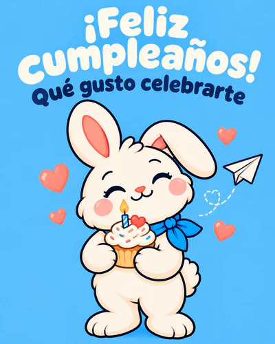 ¡Feliz cumpleaños! Qué gusto celebrarte