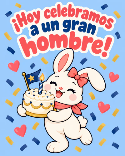 ¡Hoy celebramos a un gran hombre!