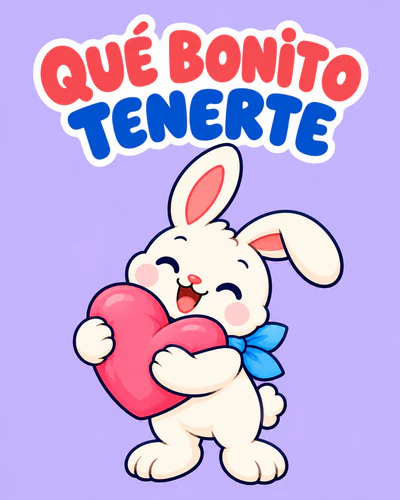 Qué bonito tenerte