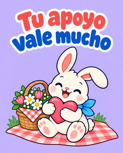 Tu apoyo vale mucho