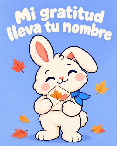 Mi gratitud lleva tu nombre