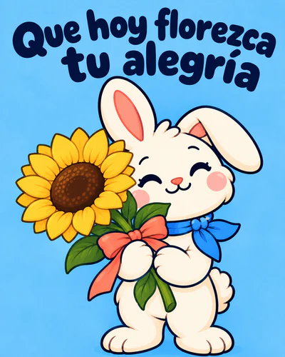 Que hoy florezca tu alegría
