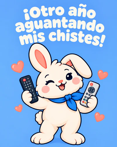 ¡Otro año aguantando mis chistes!
