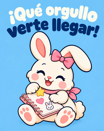 ¡Qué orgullo verte llegar!