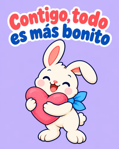 Contigo, todo es más bonito
