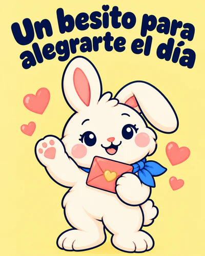 Un besito para alegrarte el día