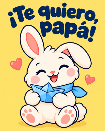 ¡Te quiero, papá!