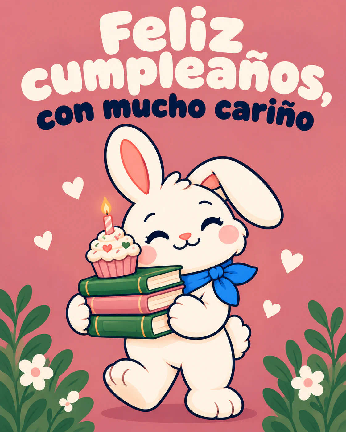 Feliz cumpleaños, con mucho cariño