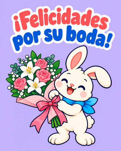 ¡Felicidades por su boda!