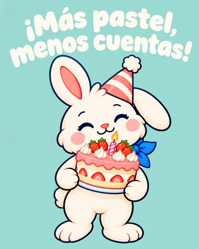 ¡Más pastel, menos cuentas!
