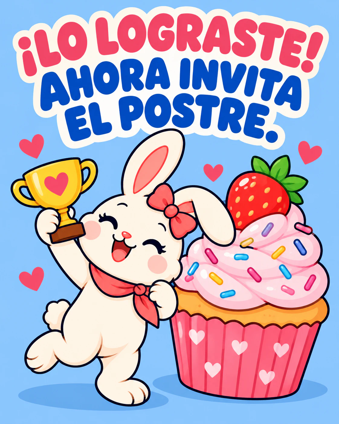 ¡LO LOGRASTE! AHORA INVITA EL POSTRE.